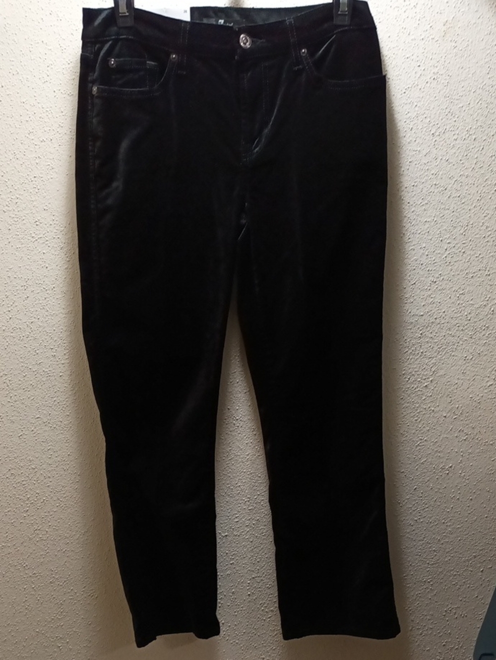 7 For All Mankind Velvet Black Pants Size 28